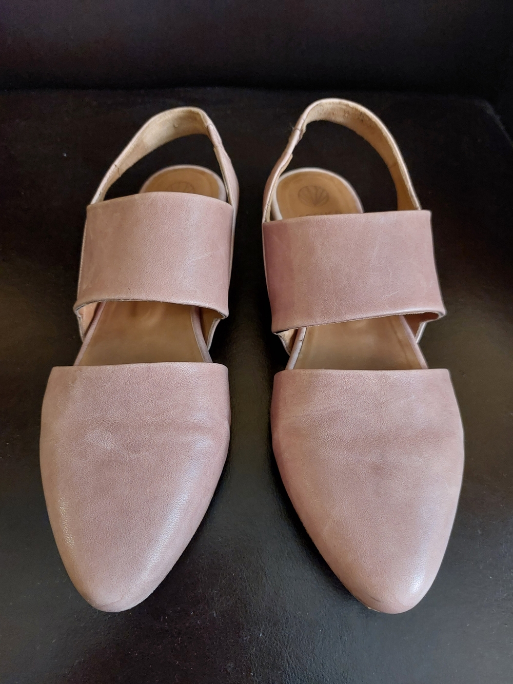 Coclico Spain Leather Slingback Flats – Size 37.5 – Made in Spain – All Leather